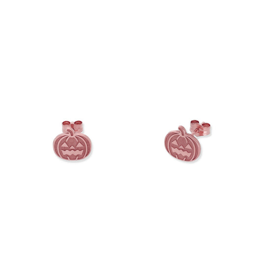 Pendientes Calabaza en Plata 925 y Baño Oro Rosa 18k