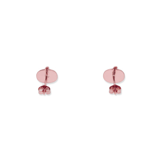 Pendientes Calabaza en Plata 925 y Baño Oro Rosa 18k