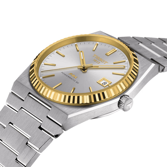 Reloj Tissot PRX Powermatic 80 Steel and 18K Gold Bezel T931.407.41.031.01