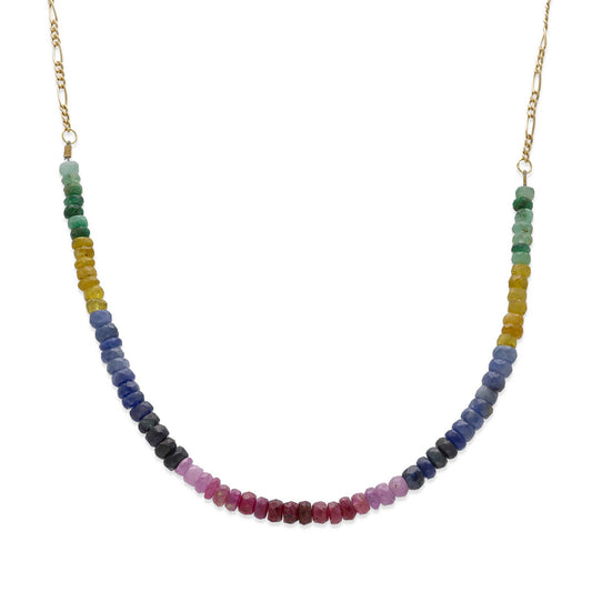 Gargantilla Cleopatra en Oro 18k y Turmalinas de Color