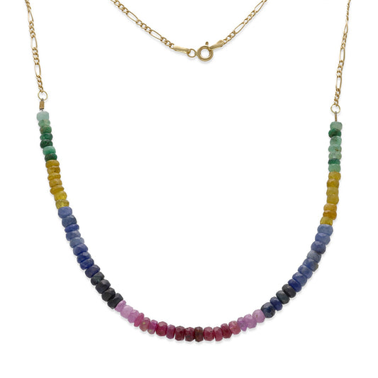 Gargantilla Cleopatra en Oro 18k y Turmalinas de Color