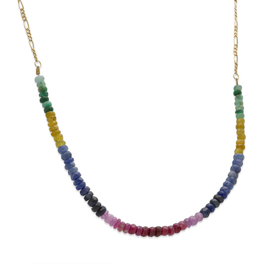 Gargantilla Cleopatra en Oro 18k y Turmalinas de Color