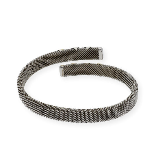 Brazalete Flexible en Acero y Oro 18k