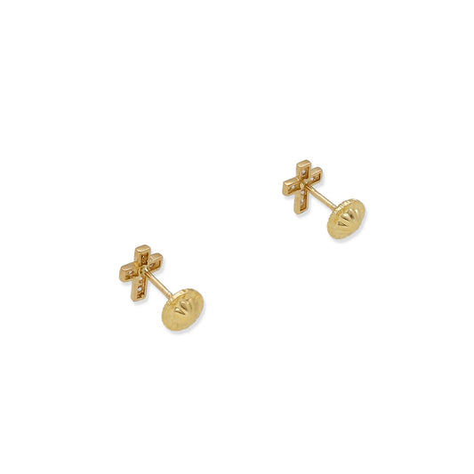 Pendientes Celeste en Oro Amarillo 18 K con Ciconitas