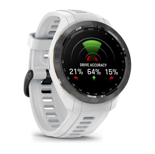 Reloj Garmin Approach S70 42mm Negro con Correa Blanca 010-02746-10