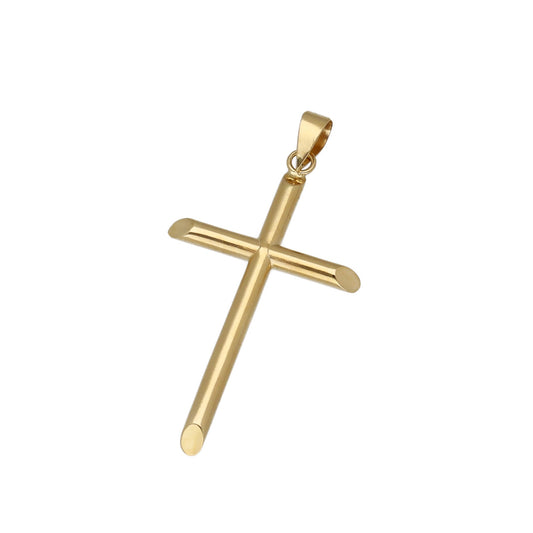 Cruz Lisa Mod Ortodoxa mediana en Oro 18k