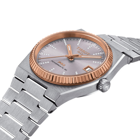 Reloj Tissot PRX 35mm Powermatic 80 Steel & 18K Gold Bezel T931.207.41.336.00