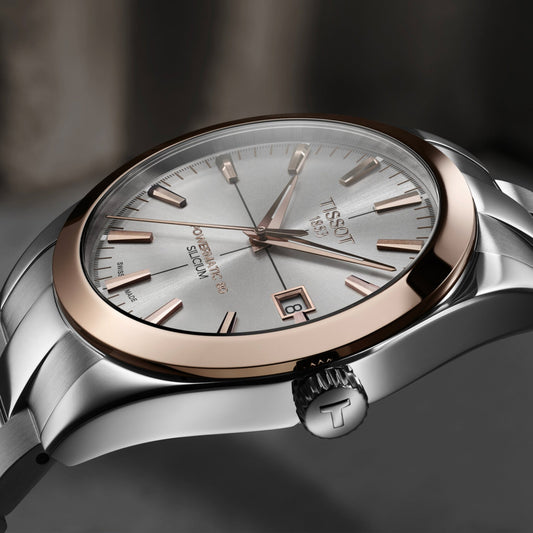 Reloj Tissot Gentleman Powermatic 80 Silicium Solid 18K Gold Bezel T927.407.41.031.00