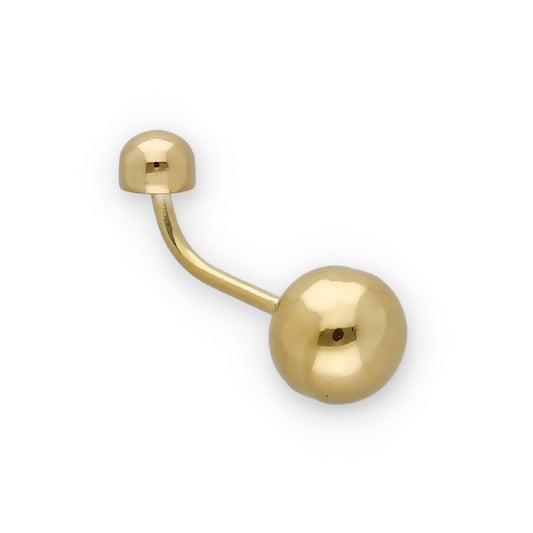 Piercing de Ombligo en Oro de Ley 18K Bola 8.20mm