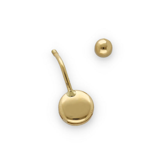 Piercing de Ombligo en Oro de Ley 18K con Circonita 8.30mm