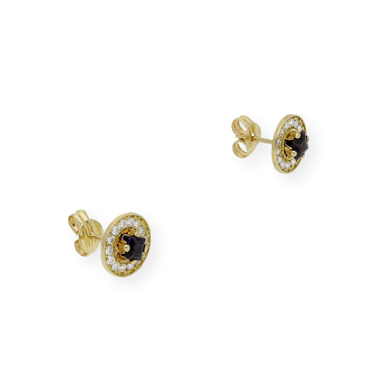 Pendientes de Oro con Diamantes y Zafiros
