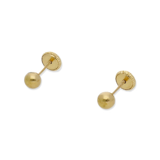 Pendientes de Bola en Oro de 3,75 mm