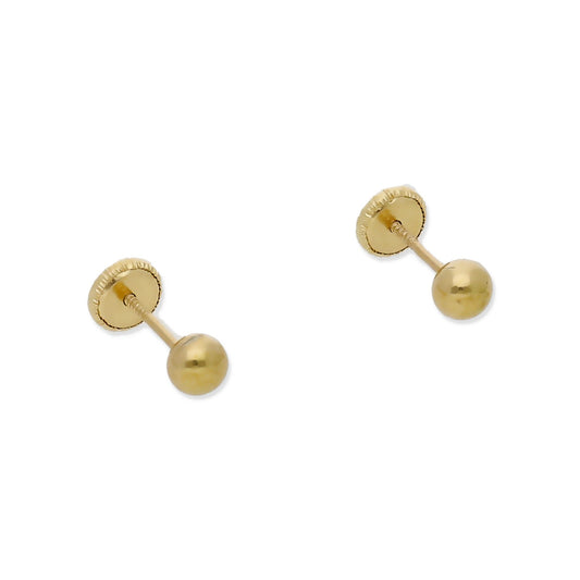 Pendientes de Bola en Oro de 3,75 mm