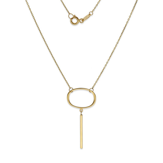 Collar Oro Modelo Yale Diseño Minimalista