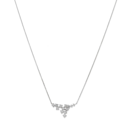 Collar Constelation con Circonitas Brillantes y Oro Blanco