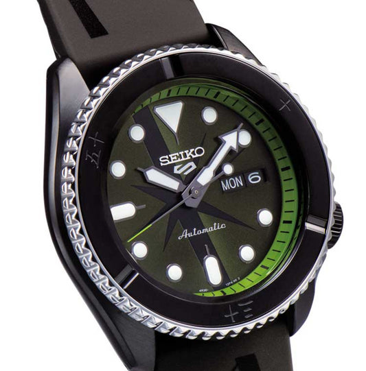 Reloj Seiko 5 Sports ONE PIECE Ed. Limitada Zoro SRPH67K1