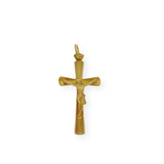 Cruz de Comunión con Cristo en Oro 18k