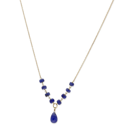 Collar de Oro 18k y Zafiros Tallados