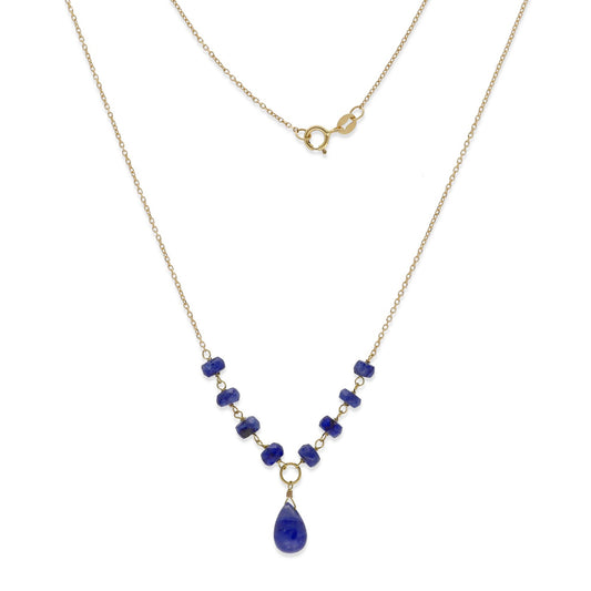 Collar de Oro 18k y Zafiros Tallados