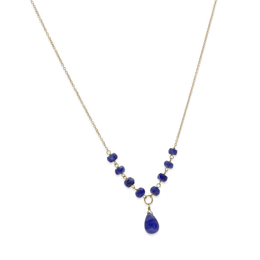 Collar de Oro 18k y Zafiros Tallados