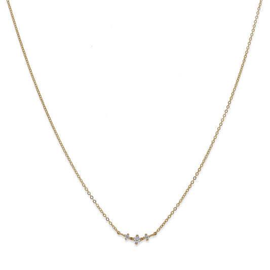 Collar de Oro con Circonitas Modelo Aurora