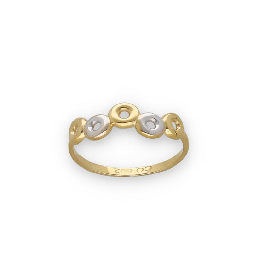 Anillo Cecille en Oro 18k Circulos infinitos