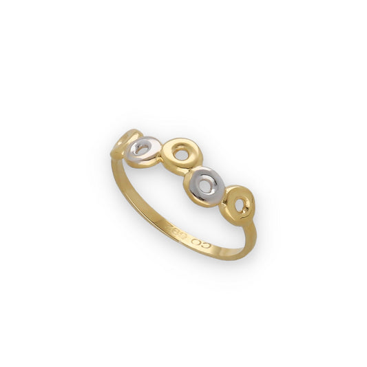 Anillo Cecille en Oro 18k Circulos infinitos