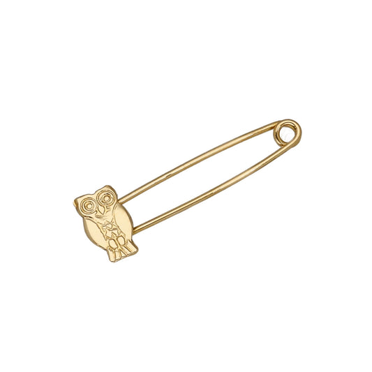 Imperdible Bebé de Búho en Oro Amarillo 18K