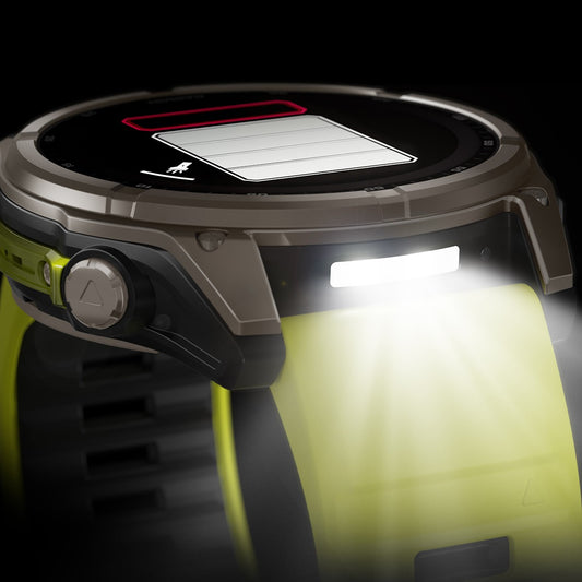 Reloj Garmin Fenix 8 - 51mm Solar Sapphire, Titanio con Correa Amarilla 010-02907-21