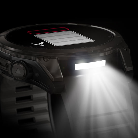 Reloj Garmin Fenix 8 - 47mm Solar Sapphire, Titanio DLC con Correa Negra 010-02906-11