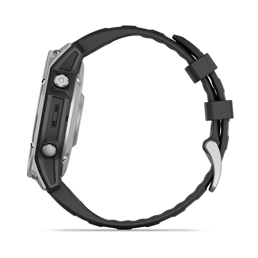 Reloj Garmin Fenix E - 47mm AMOLED Acero Inoxidable con Correa Negra 010-03025-00