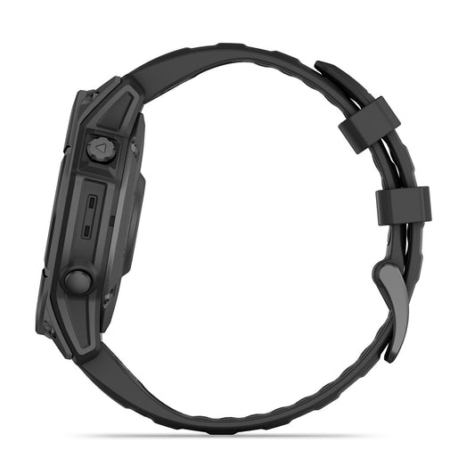 Reloj Garmin Fenix E - 47mm AMOLED Acero Gris Pizarra con Correa Negra 010-03025-01