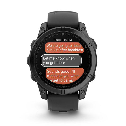 Reloj Garmin Fenix E - 47mm AMOLED Acero Gris Pizarra con Correa Negra 010-03025-01