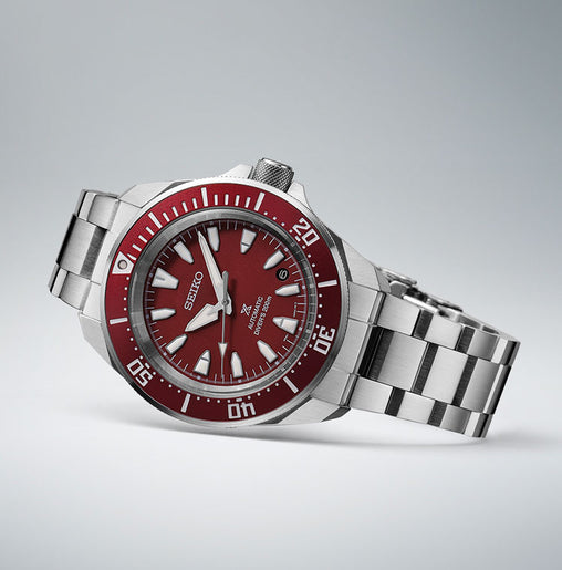 Reloj Seiko Prospex Mar Samurai Rojo SRPL11K1