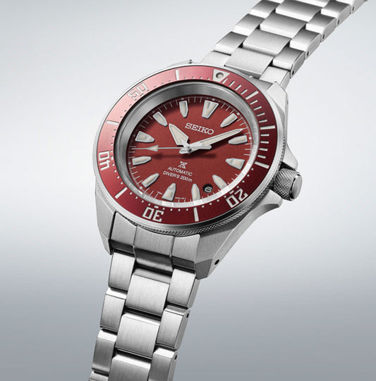 Reloj Seiko Prospex Mar Samurai Rojo SRPL11K1