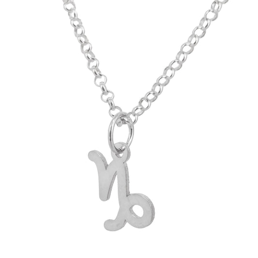 Collar con Colgante Zodiaco Capricornio en Plata de Ley 925