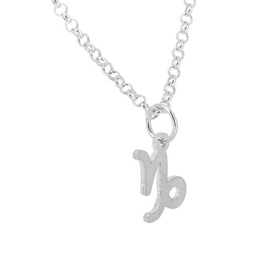 Collar con Colgante Zodiaco Capricornio en Plata de Ley 925