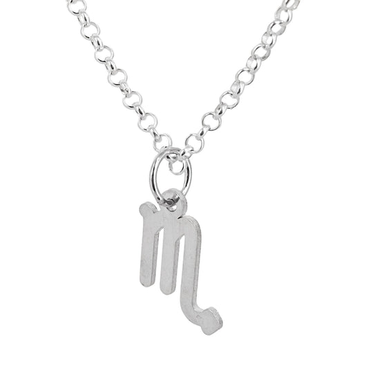 Collar con Colgante Zodiaco Escorpio en Plata de Ley 925