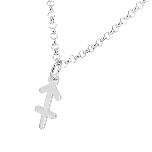 Collar con Colgante Zodiaco Sagitario en Plata de Ley 925