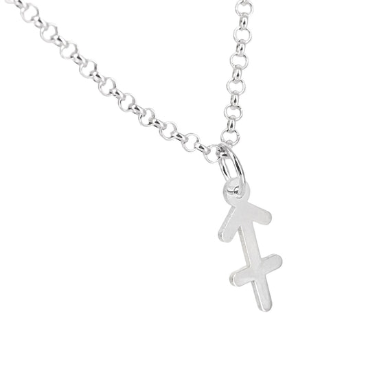 Collar con Colgante Zodiaco Sagitario en Plata de Ley 925