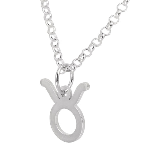 Collar con Colgante Zodiaco Tauro en Plata de Ley 925