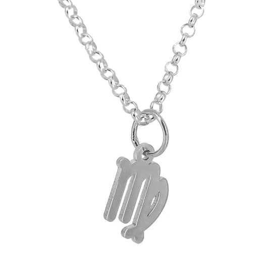 Collar con Colgante Zodiaco Virgo en Plata de Ley 925