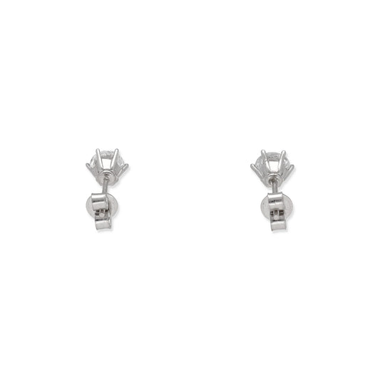 Pendientes Modelo Kristel Oro Blanco 18k y Diamante 0,30ct H - VS2 - Certificado IGI