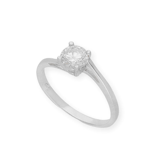 Anillo Modelo Emma Diamante 0,50CT H-VS2 Oro Blanco 18k | Certificado IGI