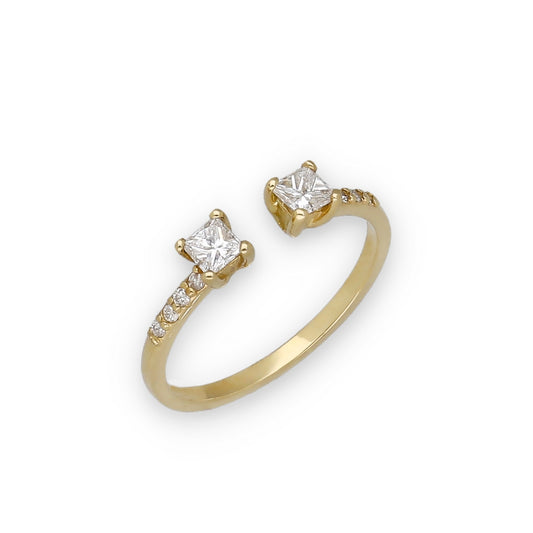 Anillo Uriel en Oro 18k y Diamantes Naturales