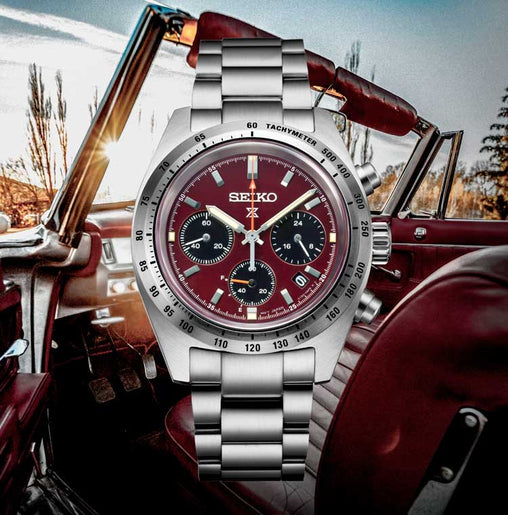 Reloj Seiko Prospex Speedtimer Solar EL Eur.Burdeos SSC953P1