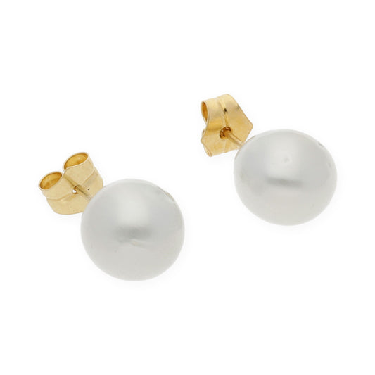 Pendiente único de Perla Australiana de los Mares del Sur y Oro de Ley - Pedido Personalizado