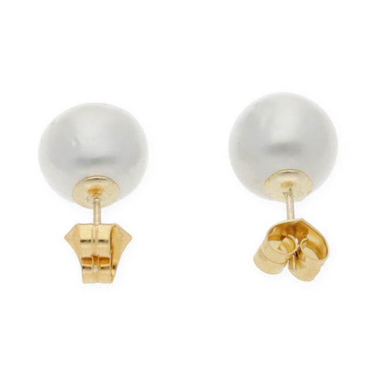 Pendiente único de Perla Australiana de los Mares del Sur y Oro de Ley - Pedido Personalizado