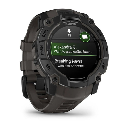 Reloj Garmin Instinct 3 - 50mm, AMOLED Negro con Correa Carbón 010-03020-00