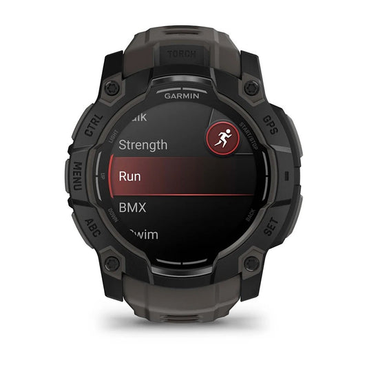 Reloj Garmin Instinct 3 - 50mm, AMOLED Negro con Correa Carbón 010-03020-00